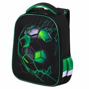 Ранец BRAUBERG KIDS START, 1 отделение, 2 кармана, «Green ball», 35х26х13 см, 272092