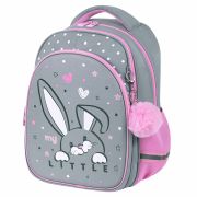 Рюкзак BRAUBERG OPTIMA, 2 отделения, с брелоком, «Curious bunny», 36х27х18 см, 272098