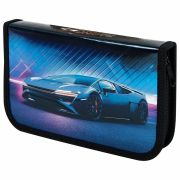 Пенал ЮНЛАНДИЯ, 1 отделение, металлизированный картон, конгрев, 19х11 см, «Street power», 272282