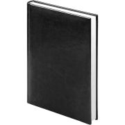 Ежедневник недатированный Lamark Classic A5 черный, 256 стр., искусственная кожа, ляссе, белый блок