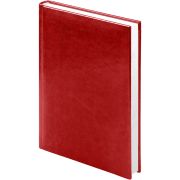 Ежедневник недатированный Lamark Spring A5 красный, 256 стр., искусственная кожа, ляссе, белый блок