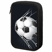 Пенал ПИФАГОР, 3 отделения, ламинированный картон, 19х11 см, «Ball kick», 272253
