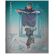 Тетрадь предметная 24 л клетка Lamark, серия «Street dancing» - Геометрия, выборочный уф-лак
