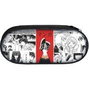 Пенал корпусный овальный Lamark «Manga», 1 отд., 210х90х55 мм, на молнии, с планкой, печать по ткани