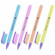 Ручка гелевая BRAUBERG «COLOR PASTEL», СИНЯЯ, корпус ассорти, узел 0,5, линия 0,35 мм, 144121