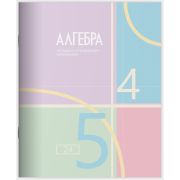 Тетрадь предметная 24 л клетка Lamark, серия «Pastel» - Алгебра, выборочный уф-лак