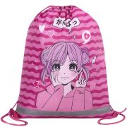 Мешок для обуви BRAUBERG KIDS, светоотражающая полоса, 46х36 см, «Anime style», 272391