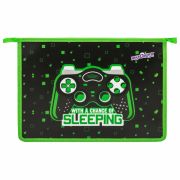 Папка для тетрадей ЮНЛАНДИЯ А4, 1 отделение, пластик, на молнии, «Gaming», 272142