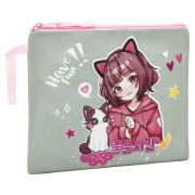 Папка для тетрадей BRAUBERG А5, 1 отделение, полиэстер, на молнии, с ручкой, «Anime friends», 272202