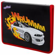 Папка для труда на молнии ЮНЛАНДИЯ А4, 1 отделение, откидная планка, органайзер, «Wrum», 272225