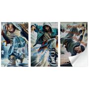 Блокнот на скобе Lamark серия «Уличные танцы», А6, 30 л., 102х162  мм, клетка