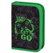 Пенал BRAUBERG, 1 отделение, 2 откидные планки, полиэстер, 21х14 см, «Game time», 272321