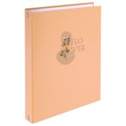 Тетрадь на кольцах А5 165х215 мм, 120 листов, твердый картон, клетка, BRAUBERG, «Pastel Flower», 404710