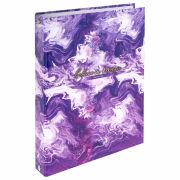 Тетрадь на кольцах А5 165х215 мм, 120 листов, твердый картон, клетка, BRAUBERG, «Blur», 404714