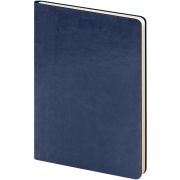 Ежедневник недатированный Lamark Sigma Hard A5 синий, 256 стр., закругленные углы, кремовый блок, ляссе в цвет  обложки