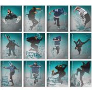 Набор тетрадей предметных 24 л клетка Lamark, серия «Street dancing» (12 штук в наборе),  отделка обложки - выброчный уф-лак