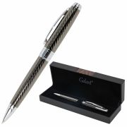 Ручка подарочная шариковая GALANT «Gotter», корпус оружейный металл, детали серебро, узел 0,7 мм, линия письма 0,5 мм, синяя, 144176