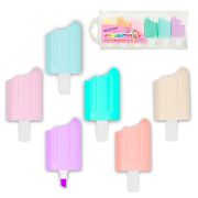 Набор текстовыделителей 6 ПАСТЕЛЬНЫХ ЦВЕТОВ, ЮНЛАНДИЯ «СЛАДКИЕ ИСТОРИИ», линия 1-5 мм, 152511