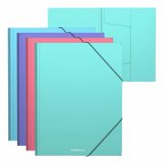 Папка на резинках ERICH KRAUSE «Diagonal Pastel», до 300 листов, ассорти, 600 мкм, 50400
