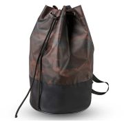 Сумка-торба LAMARK 23,5х42 см, внешний карман на молнии, регулируемый ремень, камуфляж коричневый