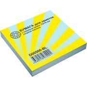 Бумага для заметок DOLCE COSTO с клеевым краем Эконом, 76х76 мм, голубая пастель