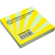 Бумага для заметок DOLCE COSTO с клеевым краем Эконом, 76х76 мм, зеленая пастель