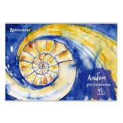 Альбом для рисования А4 40 листов, скоба, обложка картон, BRAUBERG, 202х285 мм, «Бесконечность» (1 вид), 105087