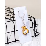 Брелок-подвеска акриловый, 4х3 см, АССОРТИ