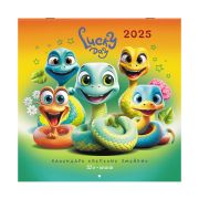 Календарь настенный перекидной на 2025 г., BRAUBERG, 12 листов, 29х29 см, «Весёлые змейки», 116168