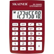 Калькулятор карманный Skainer SK-108NRD (58х88 мм), 8 разрядов, красный