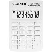Калькулятор карманный Skainer SK-108NWH (58х88 мм), 8 разрядов, белый