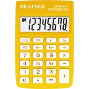 Калькулятор карманный Skainer SK-108NYL (58х88 мм), 8 разрядов, желтый