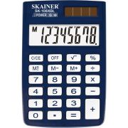 Калькулятор карманный Skainer SK-108XBL (58х88 мм), 8 разрядов, двойное питание, синий