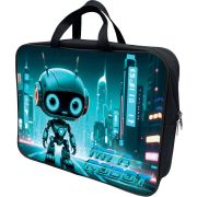 Папка-портфель Lamark «Робот», A4, 1 отделение, 36х27х7 см, на молнии, с ручками, печать по ткани с одной стороны