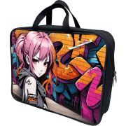 Папка-портфель Lamark «Стрит-арт», A4, 1 отделение, 36х27х7 см, на молнии, с ручками, печать по ткани с одной стороны