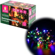 Электрогирлянда-нить комнатная «Стандарт» 10 м, 100 LED, мультицветная, 220V, контроллер, ЗОЛОТАЯ СКАЗКА, 591357