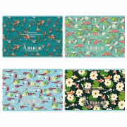 Альбом для рисования А4, 24 листа, скоба, обложка картон, BRAUBERG, 203х288 мм, «КАРПЫ КОИ» (4 вида), 107107