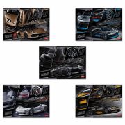 Альбом для рисования А4 40 л., скоба, 3D фольга, мат.ламинация, HATBER, 205х290 мм, «SuperCarsWorld», 40А4лофВ