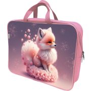 Папка-портфель Lamark «Зефирка», А4, 1 отд., на молнии, с ручками, карман внутри, усил. дно, 36х27х8 см, печать по ткани с одной стороны