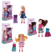 КУКЛА «Alisa Little Love», НАБОР, 2 платья, 14,4 см, АССОРТИ, 3 вида, 1TOY