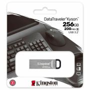 Флеш-диск 256 GB KINGSTON DataTraveler Kyson, разъем USB 3.2, серебряный, DTKN/256GB
