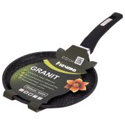 Сковорода блинная 22 см антипригарное покрытие, soft-touch ручка, МЕЧТА «Гранит Black», черная, 12802