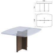 Каркас базы стола для переговоров «Приоритет», 1400х1200х750 мм, лагос, К-912, К-912 лагос