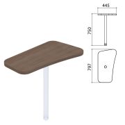 Стол приставной «Приоритет», 797х445х750 мм, БЕЗ ОПОР, лагос, К-922, К-922 лагос