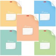 Тетрадь 12 л. HATBER линия, обложка картон, «С уголком», 12Т5В2