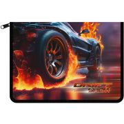 Папка для труда А4 Lamark «Drift show», печать по пластику, молния с трех сторон, 32,5х23х2,5 см