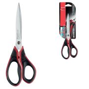 Ножницы MAPED (Франция) «Advanced Gel», 210 мм, прорезиненные ручки, черно-красные, 499210