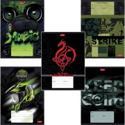 Тетрадь 18 л., HATBER, клетка, обложка картон, «Для мальчиков» (микс в спайке), 063095, 18Т5В1