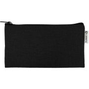 Косметичка Lamark, на молнии, 21х11 см, «Лён» черный