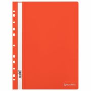 Скоросшиватель пластиковый с перфорацией BRAUBERG EXTRA, А4, 140/180 мкм, красный, 272898
